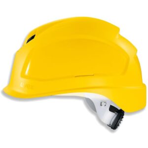 uvex Schutzhelm pheos B-S-WR, Bauhelm m. kurzem Schirm u. Belüftung, Sicherheitshelm, Arbeitsschutzhelm, Baustellenhelm, Bauarbeiterhelm
