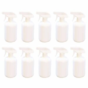 De Witte Sprühflasche 500 ml inkl. Sprühkopf 10 Stück, Sprayflasche, PE-Flasche, Gewinde 28/410