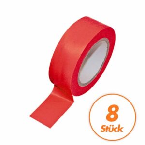 Isolierband Dichtband Klebeband PVC - SET mit 8 STÜCK - Größe 19 mm x 10 m