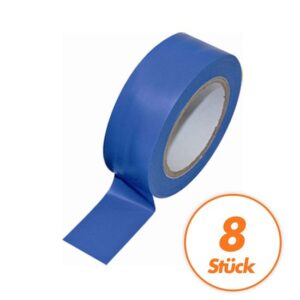Isolierband Dichtband Klebeband PVC - SET mit 8 STÜCK - Größe 19 mm x 10 m