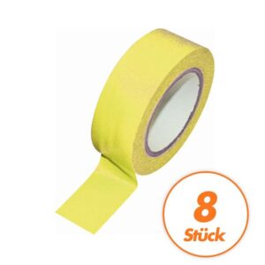 Isolierband Dichtband Klebeband PVC - SET mit 8 STÜCK - Größe 19 mm x 10 m
