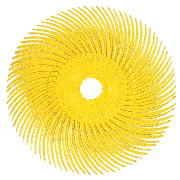 3M Radial Bristle Disc 75mm Körnung 80 - Radial Borsten Scheibe gelb - 10 Stück – Bild 2