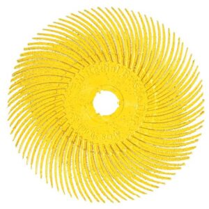 3M Radial Bristle Disc 75mm Körnung 80 - Radial Borsten Scheibe gelb - 10 Stück