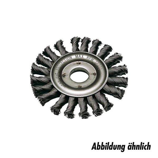 Zopf-Rundbürste INOX Ø 115 mm - Drahtstärke 0,50mm – Bild 2