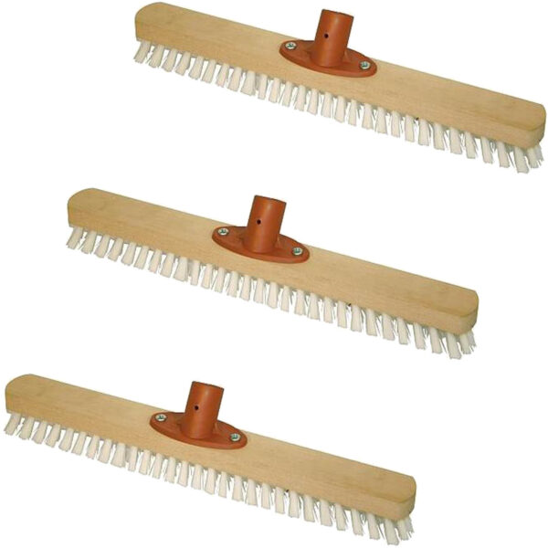 Industrie-Bodenschrubber Breite 400 mm - mit Kunststoffhalter Ø 24 mm - PP-Borsten VPE 3 Stück – Bild 2