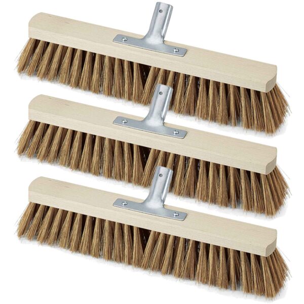 3 Stück Nölle Saalbesen Breite 600 mm - mit Metallhalter Ø 24 mm - Poly-Kokos-Borsten – Bild 2