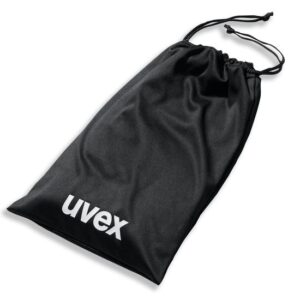 UVEX Mikrofaserbeutel schwarz 9954, Brillenbeutel mit Kordel für Vollsichtbrillen, Bügelbrillen und Überbrillen - verschiedene Ausführungen