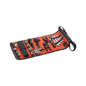 Black & Decker A7144-XJ Handliche Rolltasche mit Autowerkzeug-Zubehör 71-teilig