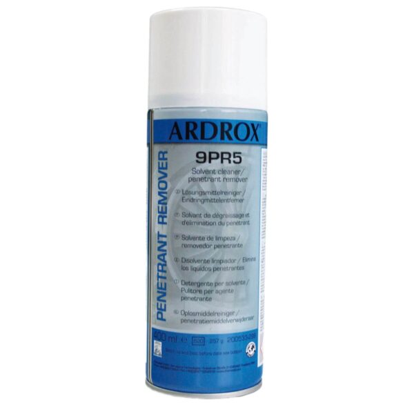 ARDROX Eindringprüfsystem Reiniger Ax 9PR5 auf Lösungsmittelbasis 400ml zur Reinigung ohne Wasser – Bild 2
