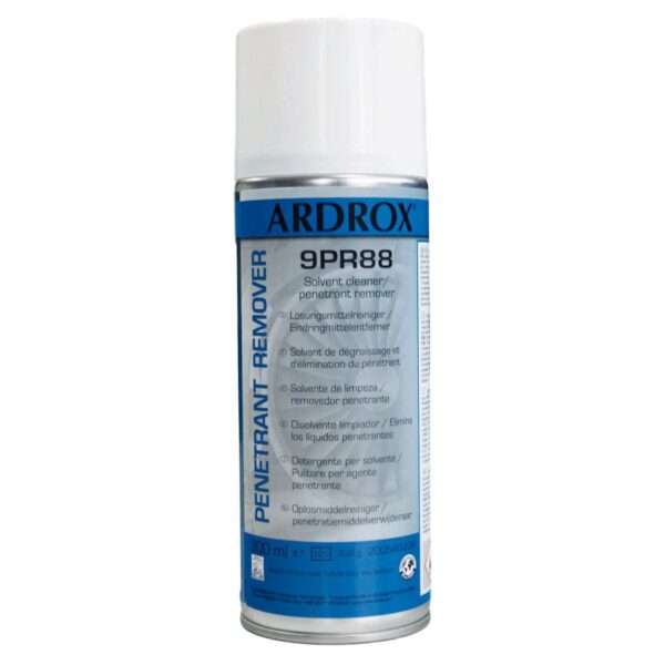 ARDROX Eindringprüfsystem Reiniger Ax 9PR88 auf Lösungsmittelbasis 300ml, wasserlöslich, Rissprüfung – Bild 2