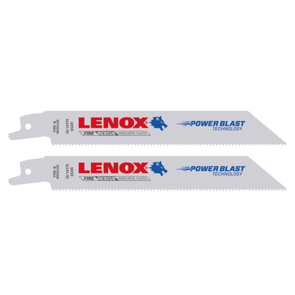 2 Stück Lenox Säbelsägeblatt BIM Uni 152 mm für Universalanwendungen 152x19x1,3 mm – Bild 2