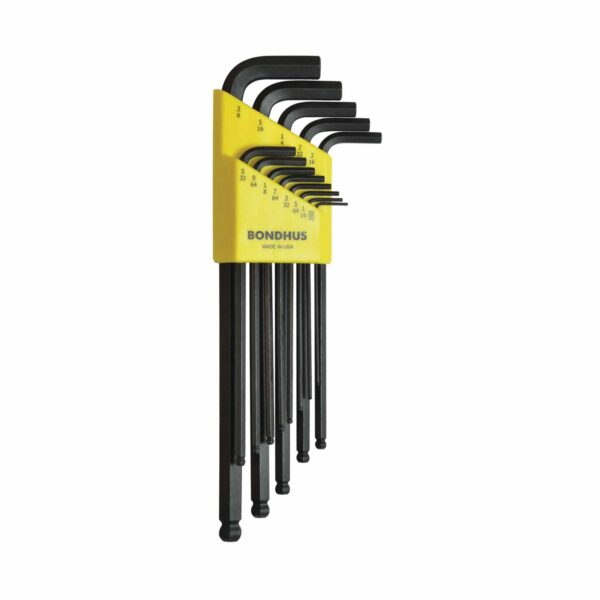 Bondhus Winkelschlüssel-Set BLX13 13-tlg. - Kugelkopf Lang, Stiftschlüssel Satz – Bild 2