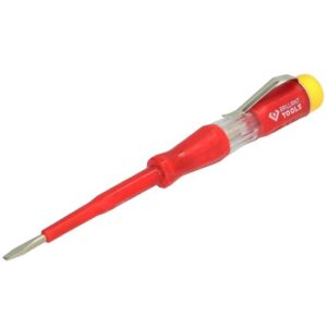 Brilliant Tools Spannungsprüfer BT120900 Phasenprüfer, Schraubendreher, vernickelte Klinge 220 - 250 V