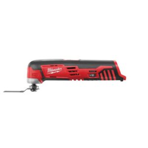 Milwaukee Akku-Multitool C12MT-0 12V, Profi oszillierendes Multifunktions-Werkzeug, zum Trennen, Sägen und Schleifen