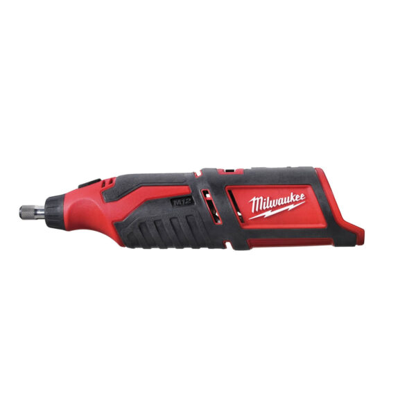 Milwaukee Akku-Rotationswerkzeug C12RT-0 12V, Schneiden und Schleifen, Dremel mit Akkuladestandsanzeige und Überlastschutz – Bild 2