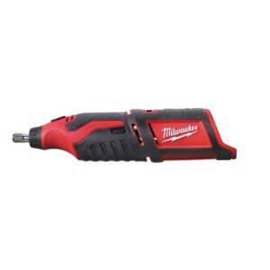 Milwaukee Akku-Rotationswerkzeug C12RT-0 12V, Schneiden und Schleifen, Dremel mit Akkuladestandsanzeige und Überlastschutz