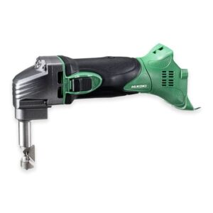 HiKOKI Akku-Knabber CN18DSLW4Z 18 V hohe Schnittleistung, bis 1,8 m/min mit Akku-Anzeige inkl. Sechskant-Schlüssel, Einstelllehre