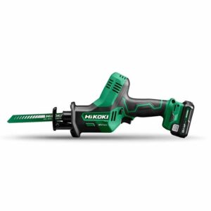 Hikoki Akku-Tigersäge CR12DAWEZ, Säbelsäge, Reciprosäge, Fuchsschwanz, Stichsägeblätter, 12 Volt