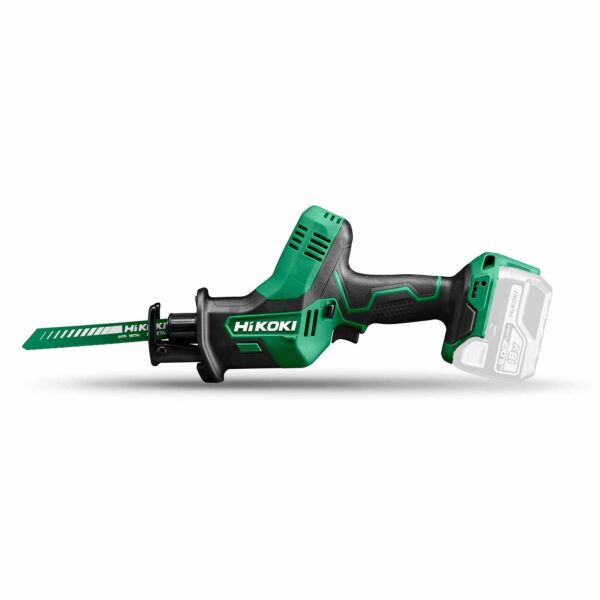 Hikoki Akku-Tigersäge CR18DAW2Z, Säbelsäge, Reciprosäge, Fuchsschwanz, Stichsägeblätter, 18 Volt – Bild 2