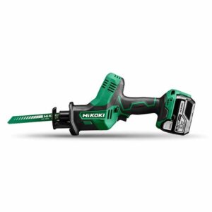 Hikoki Akku-Tigersäge CR18DAWPZ, Säbelsäge, Reciprosäge, Fuchsschwanz, Stichsägeblätter, 18 Volt