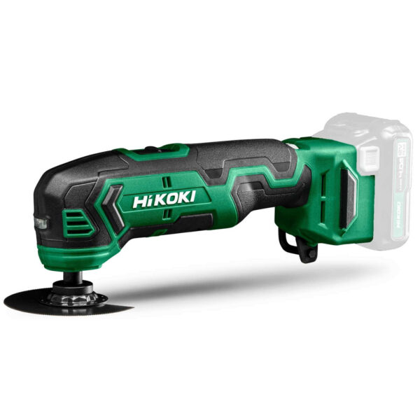 Hikoki Akku-Oszillationsschleifer CV12DA, Fräser, Schleifgerät, Multitool, nur 147mm Griffumfang - 12V – Bild 2