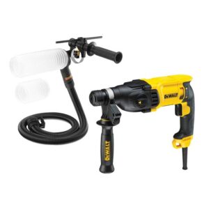 DeWALT Kombihammer D25133K + Universal-Staubabsaugung DWH201D 800 W - 2,6 Joule - für BG Bau