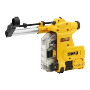 DeWALT Absaugsystem für Akku-/Elektro-Hämmer D25304DH-XJ - werkzeuglose Befestigung der Staubabsaugung an der Maschine