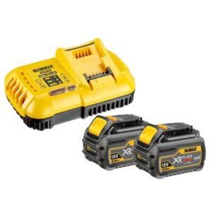 DeWALT Akku Starter-Set DCB118T2-QW - 2x FlexVolt XR Akkus DCB546 54,0 Volt 6,0 Ah und Ladegerät DCB118