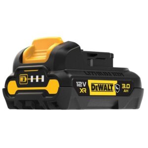 DeWALT Akku DCB124G-XJ 12V 3Ah, Li-Ion, Ersatzakku, Wechselakku 10,8 und 12 Volt, Kapazitätsanzeige