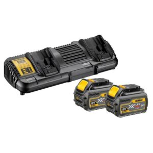 DeWALT Akku Starter-Set DCB132T2-QW - 2x FlexVolt XR Akkus DCB546 54,0 Volt 6,0 Ah und Ladegerät DCB132
