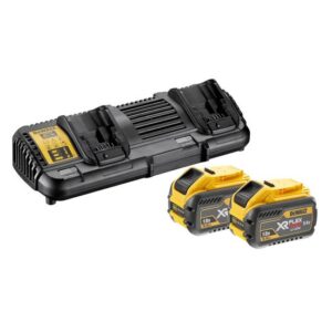 DeWALT Akku Starter-Set DCB132X2-QW - 2x FlexVolt XR Akkus DCB547 54,0 Volt 9,0 Ah und Ladegerät DCB132