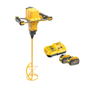 DeWALT Akku-Rührwerk DCD240N-XJ inkl. 9Ah Akku und Ladegerät - M14 Aufnahme, 160mm Rührer, 54V FlexVolt