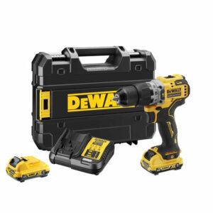 DeWALT Akku-Schlagbohrschrauber DCD706D2-QW 12V 2 Ah, Akkuschrauber mit Zubehör
