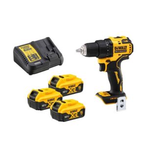 DeWALT Akku-Bohrschrauber-Set DCD708P3T-QW 18V, Akkuschrauber-Set + 3x 5Ah Akkus
