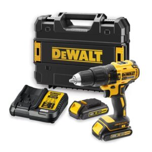 DeWALT Akku-Schlagbohrschrauber DCD778S2T-QW 18V / 1,5 Ah inkl. TSTAK - Akku-Bohrschrauber, Bohrhammer, Bohrmaschine im Set mit 2x Akkus und Ladegerät