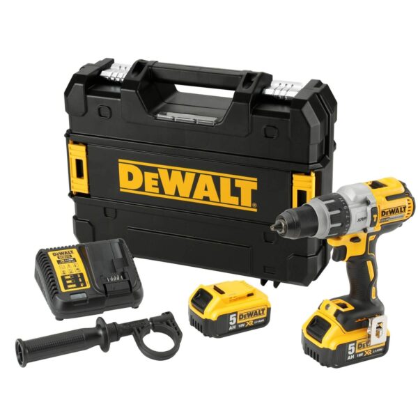 DeWALT Akku-Schlagbohrschrauber DCD996P2-QW, bürstenlose Schlagbohrmaschine im Set inklusive Li-Ion XR Akkus, 18 V 5 Ah – Bild 2