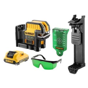 DeWALT Linienlaser DCE0822D1G-QW - 10,8 Volt - 2-Punktlinienlaser - Grün - Set inkl. 10.8 V / 2 Ah Akku DCB127 + Ladegerät