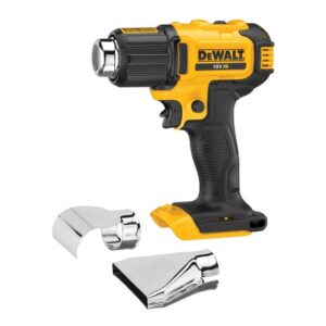 DeWALT Akku-Heißluftpistole 18 V DCE530N Kompatibel mit allen DeWALT 18V und 54V Akkus jeder Ah-Klasse, Flächendüse, Reflektordüse