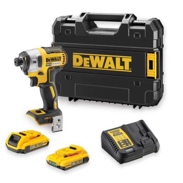 DeWALT Akku-Schlagschrauber DCF887D2-QW 18 V / 2,0 Ah XR Li-Ion - Set inklusive Akkus, Ladegerät & TSTAK-Box - bürstenlos – Bild 2