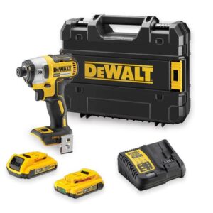DeWALT Akku-Schlagschrauber DCF887D2-QW 18 V / 2,0 Ah XR Li-Ion - Set inklusive Akkus, Ladegerät & TSTAK-Box - bürstenlos