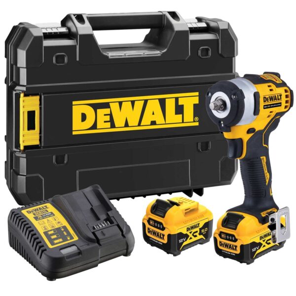 DeWALT Akku-Schlagschrauber DCF903P2-QW 3/8 Zoll 12V inkl. 2x 5Ah Akku, Schnellladegerät, TSTAK-Box II – Bild 2