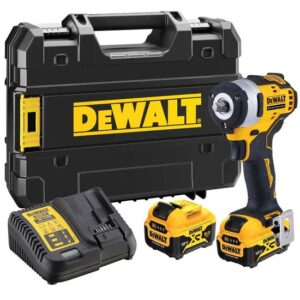 DeWALT Akku-Schlagschrauber DCF903P2-QW 3/8 Zoll 12V inkl. 2x 5Ah Akku, Schnellladegerät, TSTAK-Box II