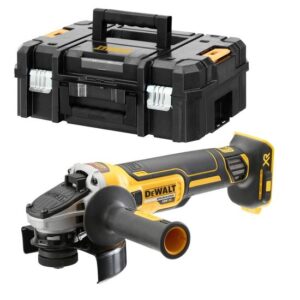 DeWALT Akku-Winkelschleifer DCG405NT-XJ 18 Volt bürstenlos - inkl. Zusatz-Handgriff, Schutzhaube, T STAK Box II - max. Scheiben-Durchmesser 125 mm