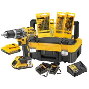 DeWALT Akku-Schlagbohrschrauber DCK796D2T-QW 18V 2Ah + 2x 2Ah Akkus, 71-tlg. Zubehör