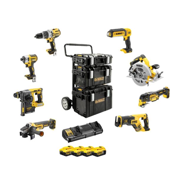 DeWALT Akku-Kombopack DCK853P4-QW 18V / 5 Ah - 8 Geräte, 4 Akkus - Werkzeug-Set – Bild 2