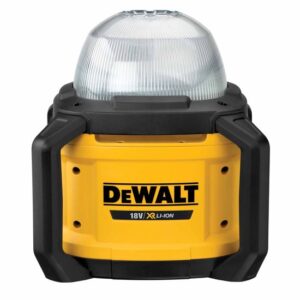 Dewalt Akku-Baustellenstrahler DCL074-XJ 18 V - Dreistufige Lichtstärkeneinstellung mit 1.500, 3.200 und 5.000 Lumen