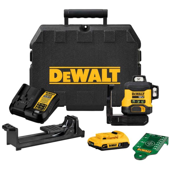 DeWALT Akku-Linienlaser DCLE34031D1-QW, grün, Multilinienlaser 3x360°, Selbstnivellierend, inkl. Akku und Ladegerät, 18V 2Ah – Bild 2