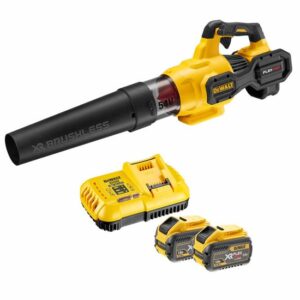 DeWALT Akku-Axialgebläse DCMBA572X2-QW FlexVolt 54 V - Akku-Bläser - Laubbläser - inkl. 2x 54 V 9 Ah Akkus + Ladegerät