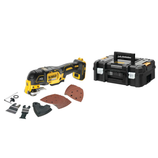 DeWALT Akku-Multi-Tool DCS356NT-XJ 18 V - 3-stufiger Einstellbereich - sehr schneller werkzeugloser Wechsel - inkl. 32-tlg. Zubehör-Set – Bild 2