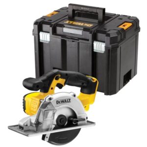DeWALT Akku-Metallhandkreissäge DCS373NT-XJ 18V inkl. 140mm HM-Sägeblatt + Montageschlüssel + T STAK-Box VI
